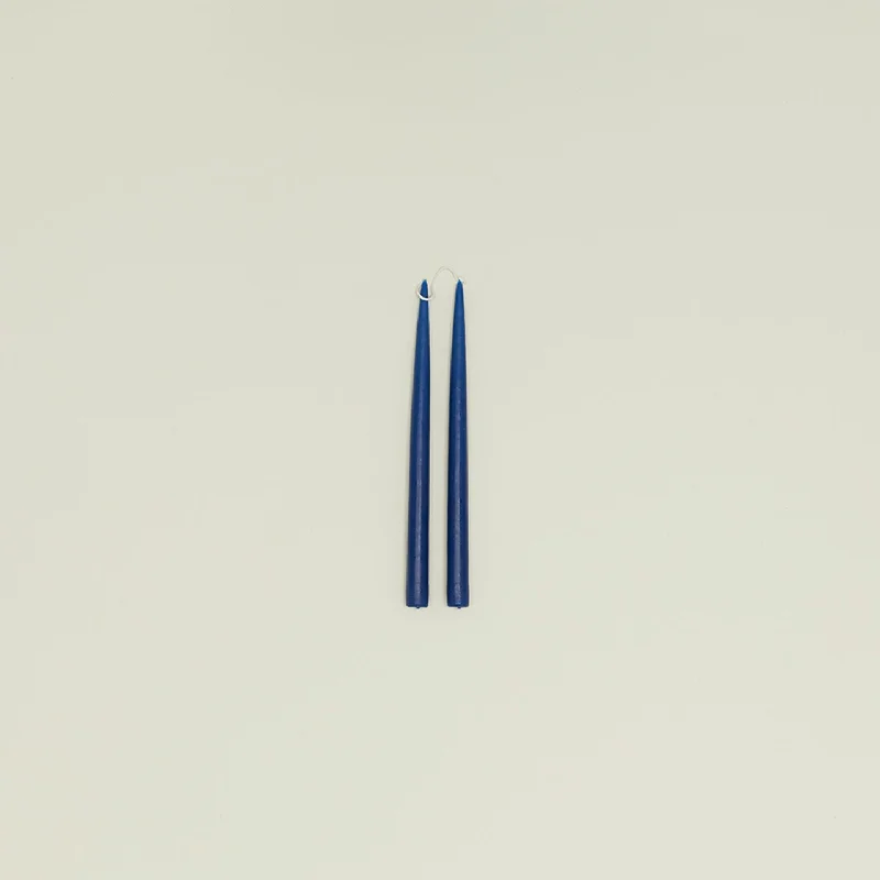 Hand Dipped Taper Set  - Copenhagen Blue