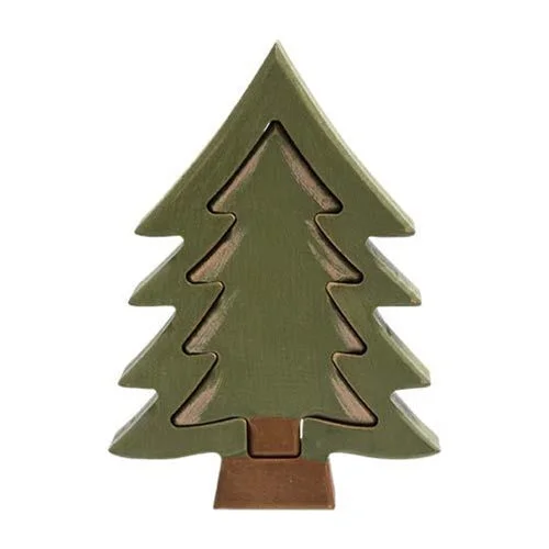 2 Set Wooden Christmas Tree Cutout Set