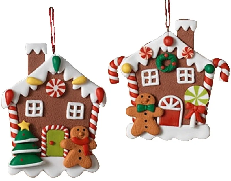 4.25" Gingerbread House Ornament