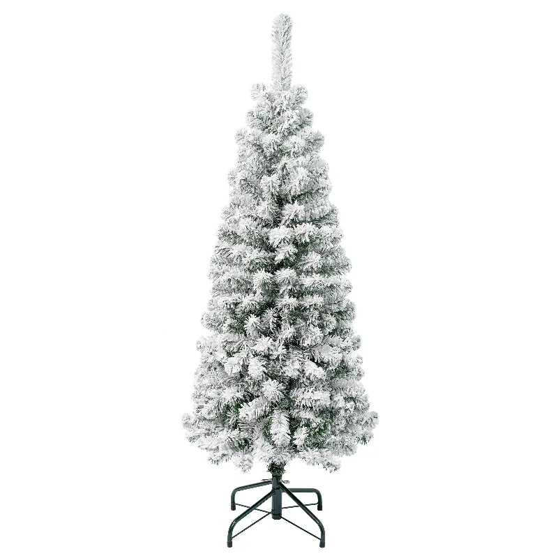 4.5 ft. Acacia Pencil Slim Flocked Tree