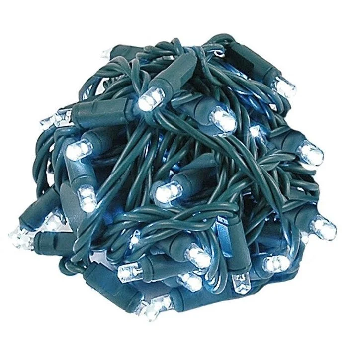 5mm Wide-Angle Pure White LED Christmas Lights