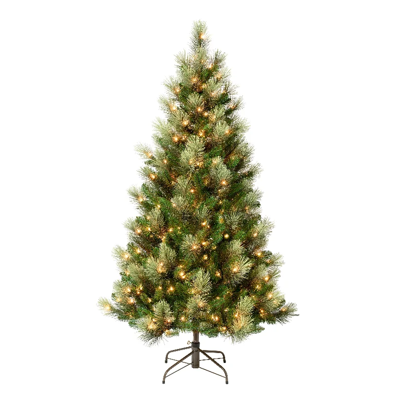 6 ft. Pre-Lit Charleston Pine Slim Tree with Clear Lights