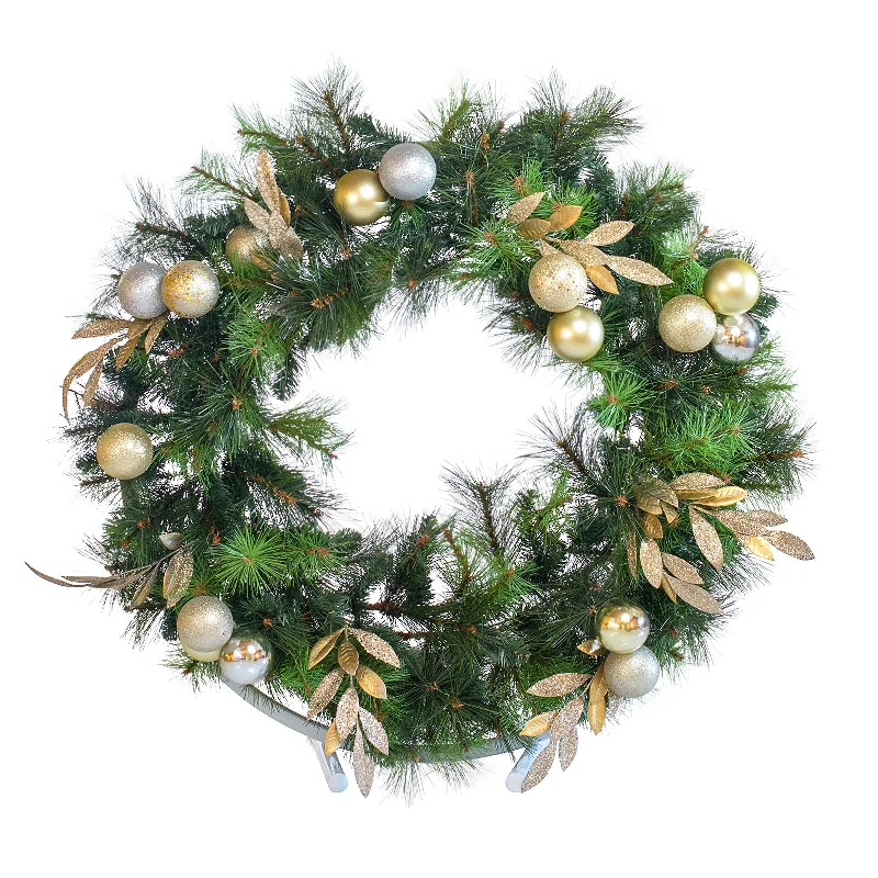 60cm Christmas Wreath (on stand) - Hire