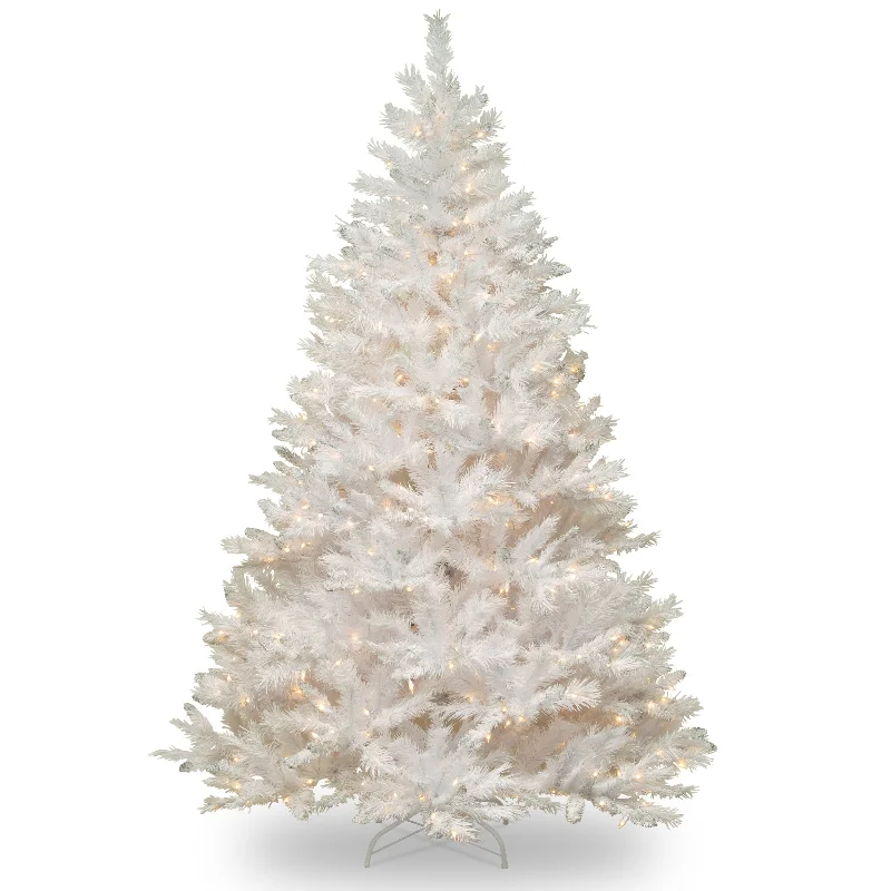 7 ft. Pre-Lit Winchester Pine White Tree with Clear Lights