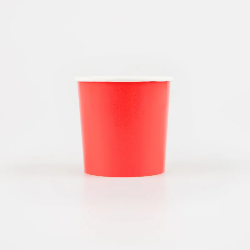 Berry Red Cups (x 8)