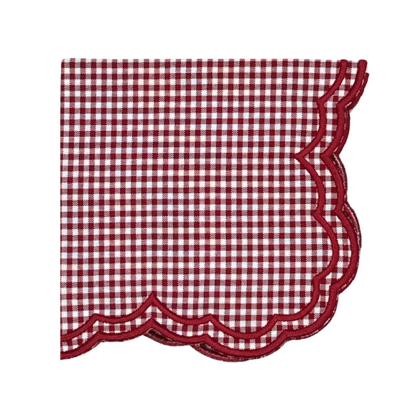 Bettina Napkin in Red Gingham, Set of 4