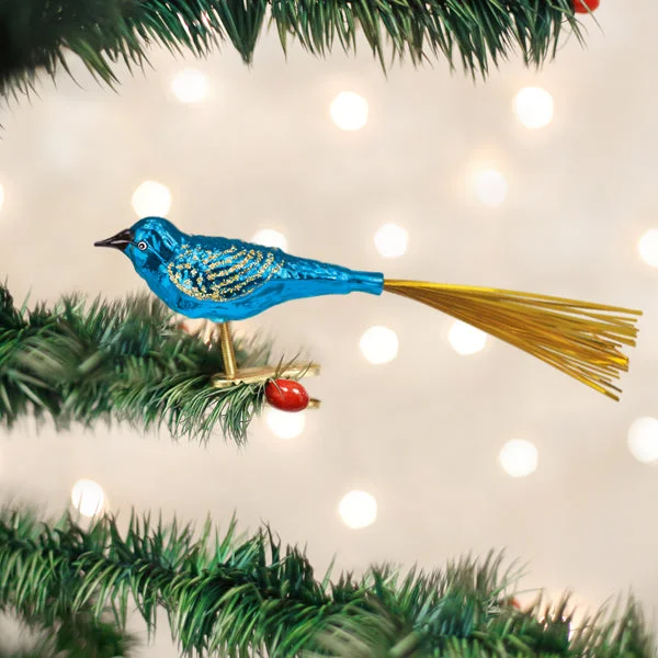 Blue Lovebird Ornament