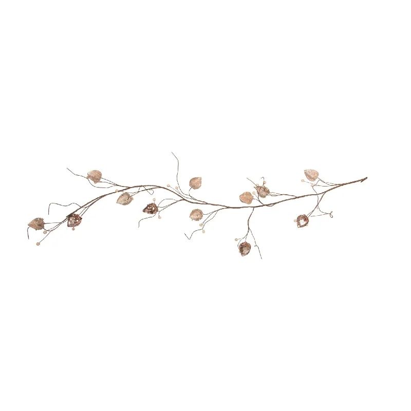 Blush Pink Physalis Champagne Glitter Garland