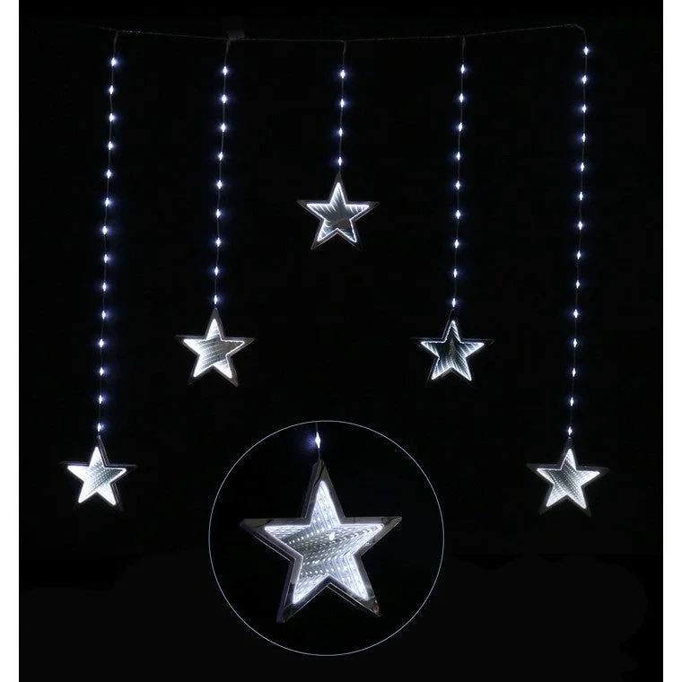 LED Infinity Stars Curtain Light, Asstd