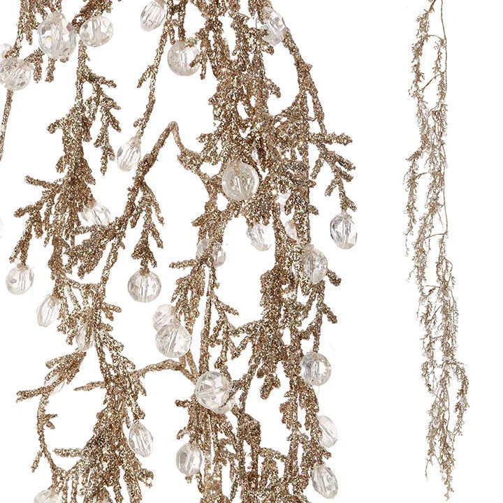 Champagne Glittered Ice Garland