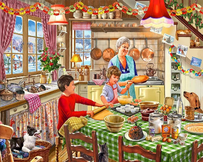 Christmas at Grandma's (1381pz) - 1000 Piece Jigsaw Puzzle