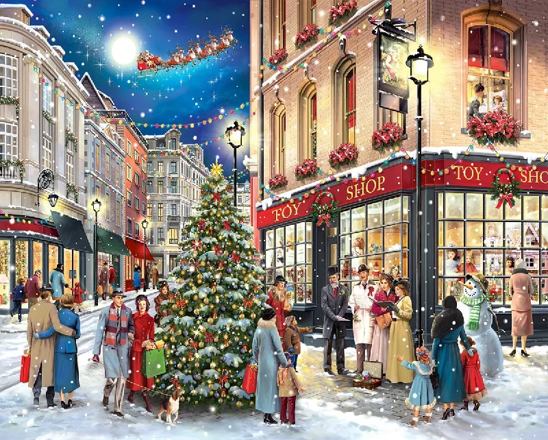 Christmas Carolers (1551pz) - 1000 Piece Jigsaw Puzzle