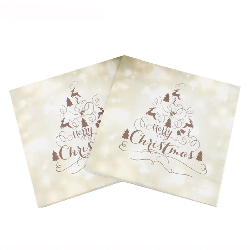 Christmas Napkins 2ply 20pc