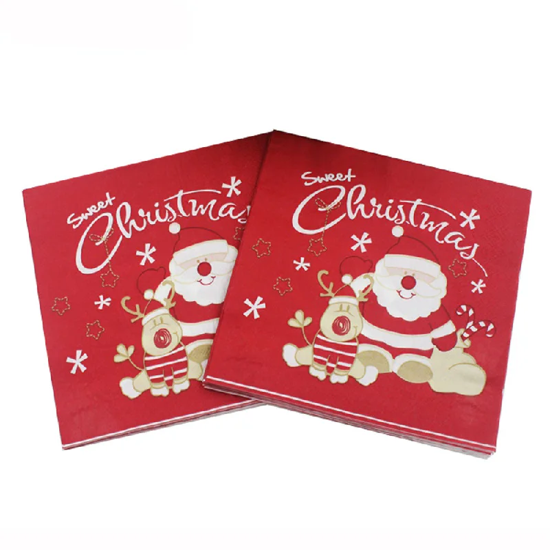 Christmas Napkins 2ply 20pc