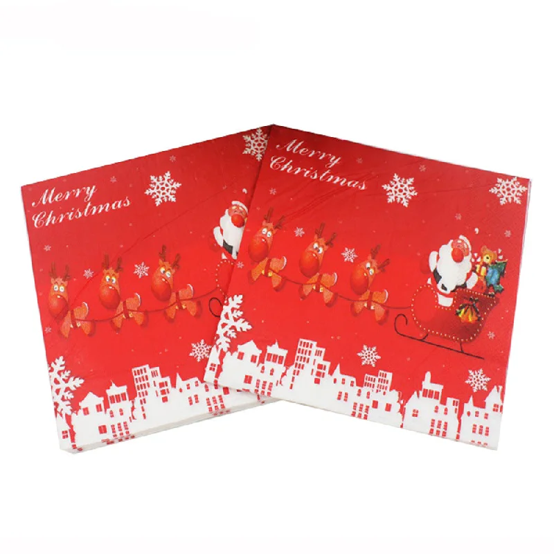 Christmas Napkins 2ply 20pc