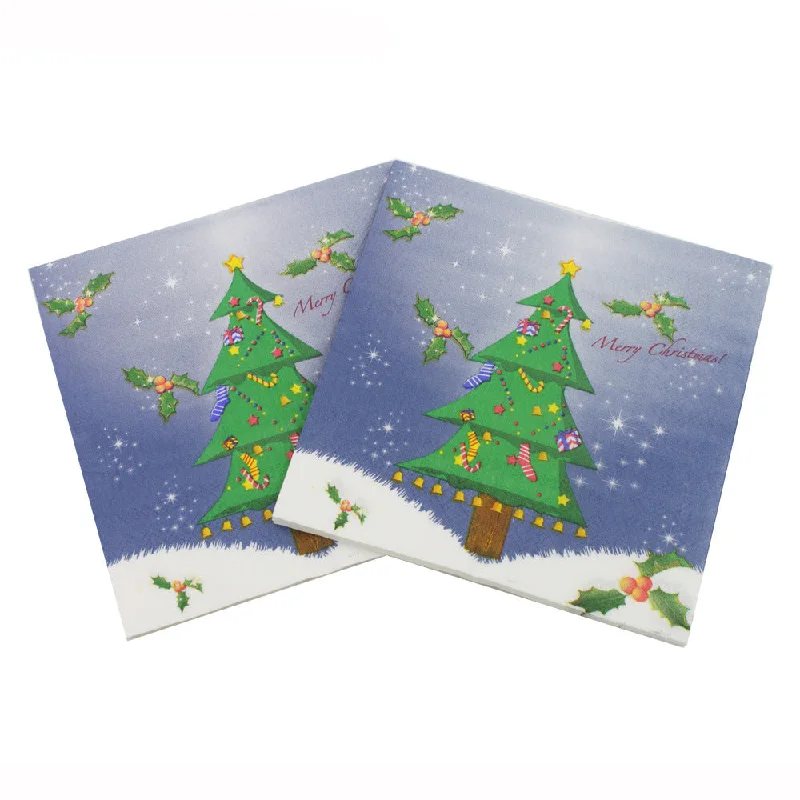 Christmas Napkins 2ply 20pc