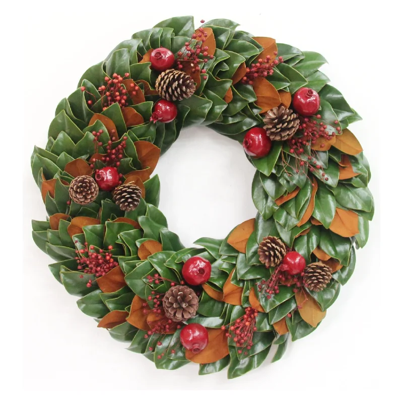 Christmas Traditions Magnolia Wreath