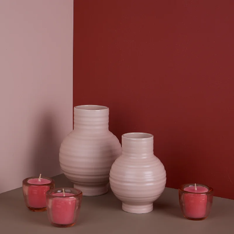 Essential Ceramic Vase Decor Bundle - Blush