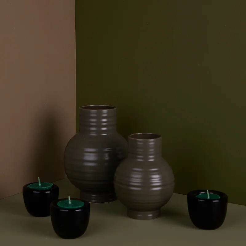 Essential Ceramic Vase Decor Bundle - Olive