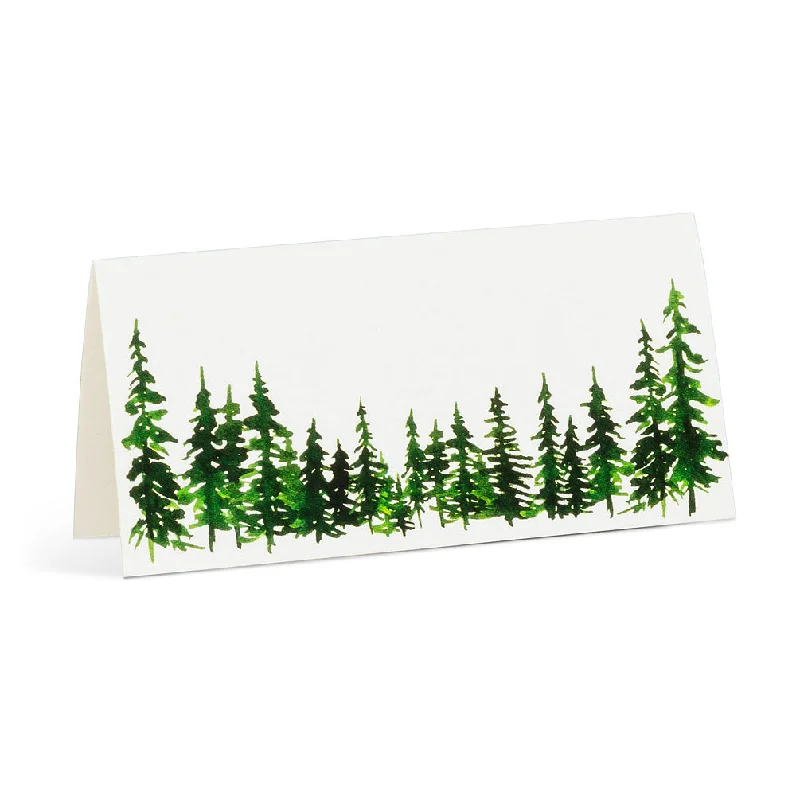 Evergreen Folded Placecards