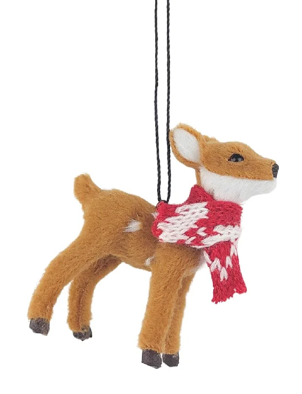 Fawn with Scarf <br> Hanging Decoration