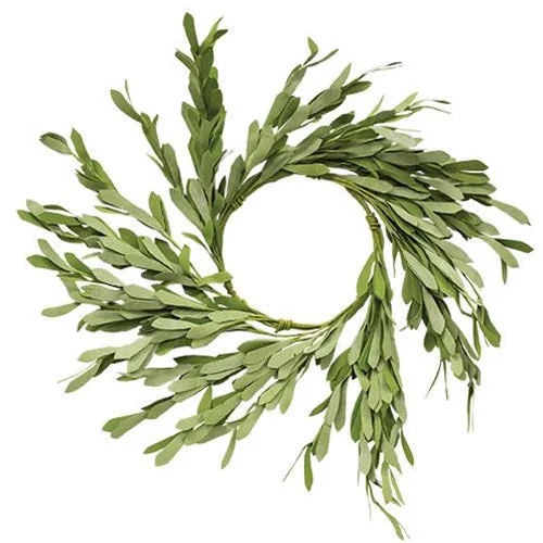 Foamy Willow Leaves Wreath, 16"