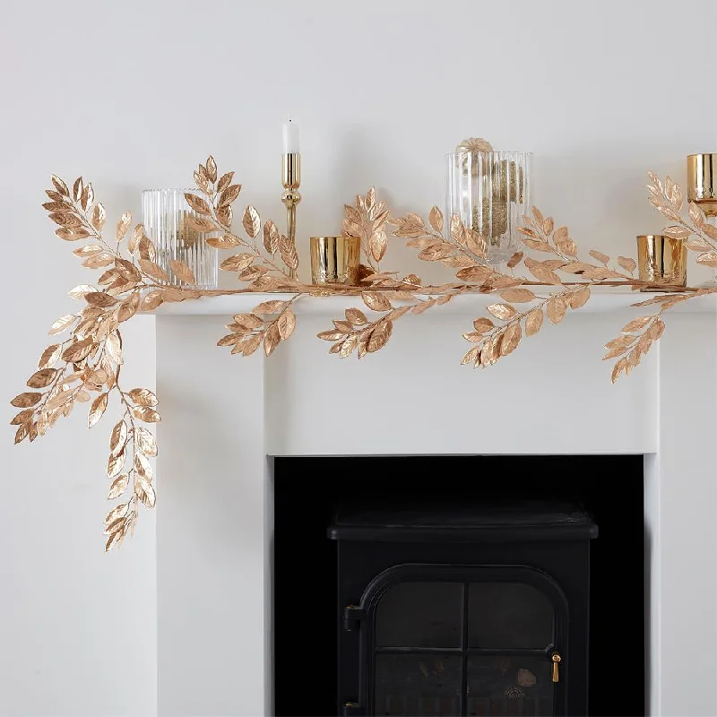 Gold Foliage Christmas Garland