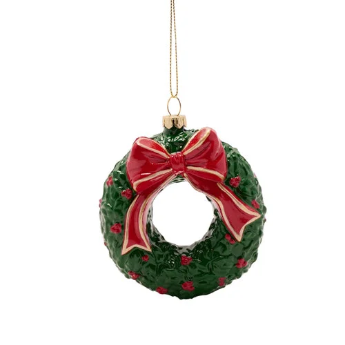 Festive Wreath Christmas Tree Decoration