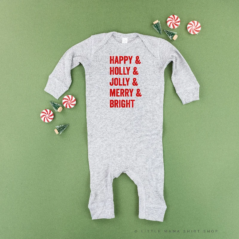 Happy + Holly + Jolly + Merry + Bright - Baby Sleeper