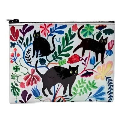 Here Kitty Illustration Zip Pouch