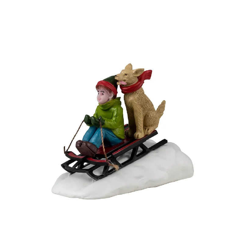 LEMAX 2024 <br> Figurine <br> Doggone Downhill Sledding