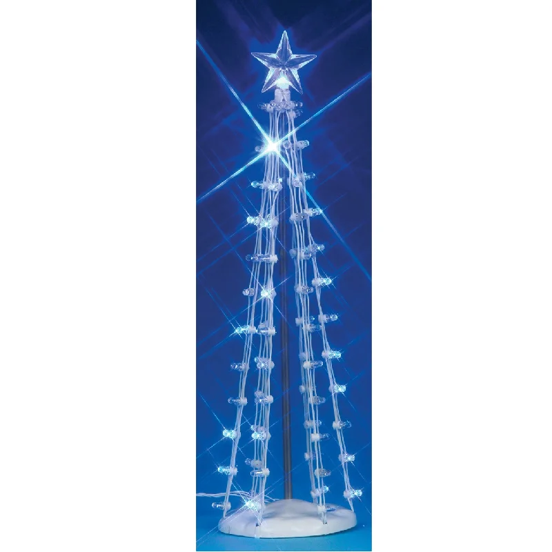 Lemax Accessories <br>  Lighted Silhouette Tree, Blue