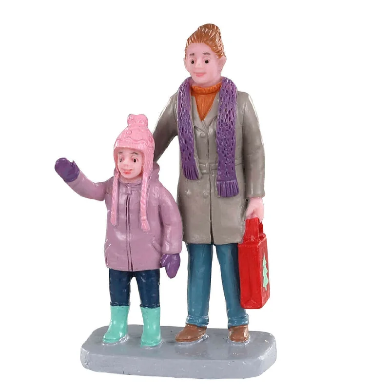 Lemax Figurine <br> Christmas Market Shoppers