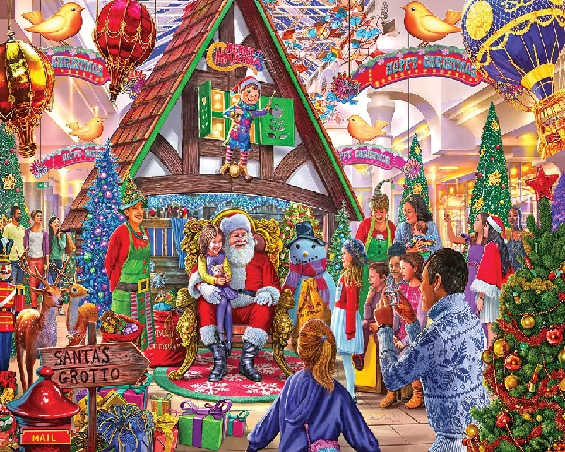 Meeting Santa (1713pz) - 1000 Piece Jigsaw Puzzle