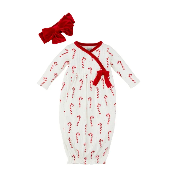 Mud Pie Candy Cane 2pc Set