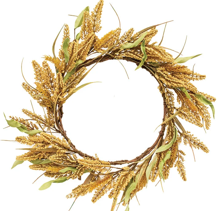 Mustard Heather Wreath