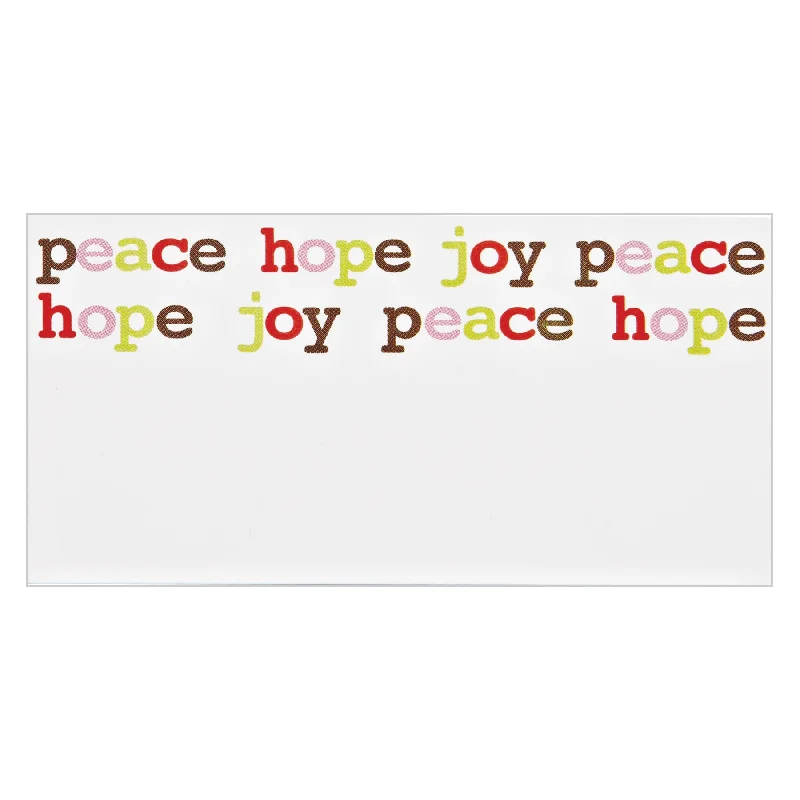 "Peace Hope Joy" Place Cards