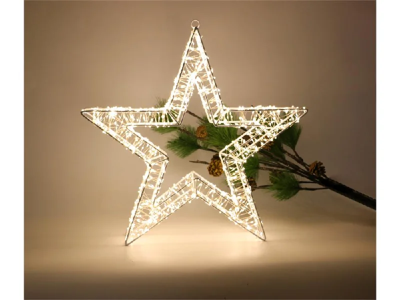 Pre Lit LED Star with 5m Lead & Timer