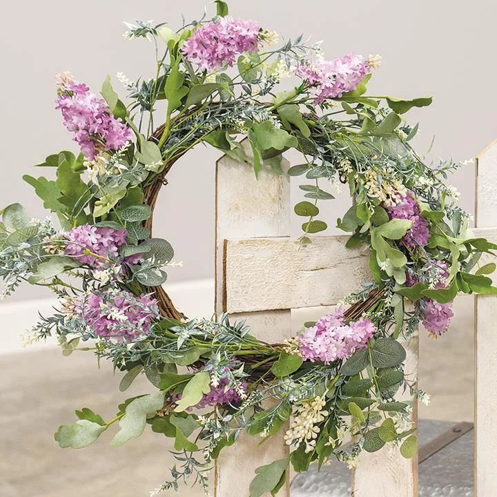 Purple Wildflowers Wreath, 24"