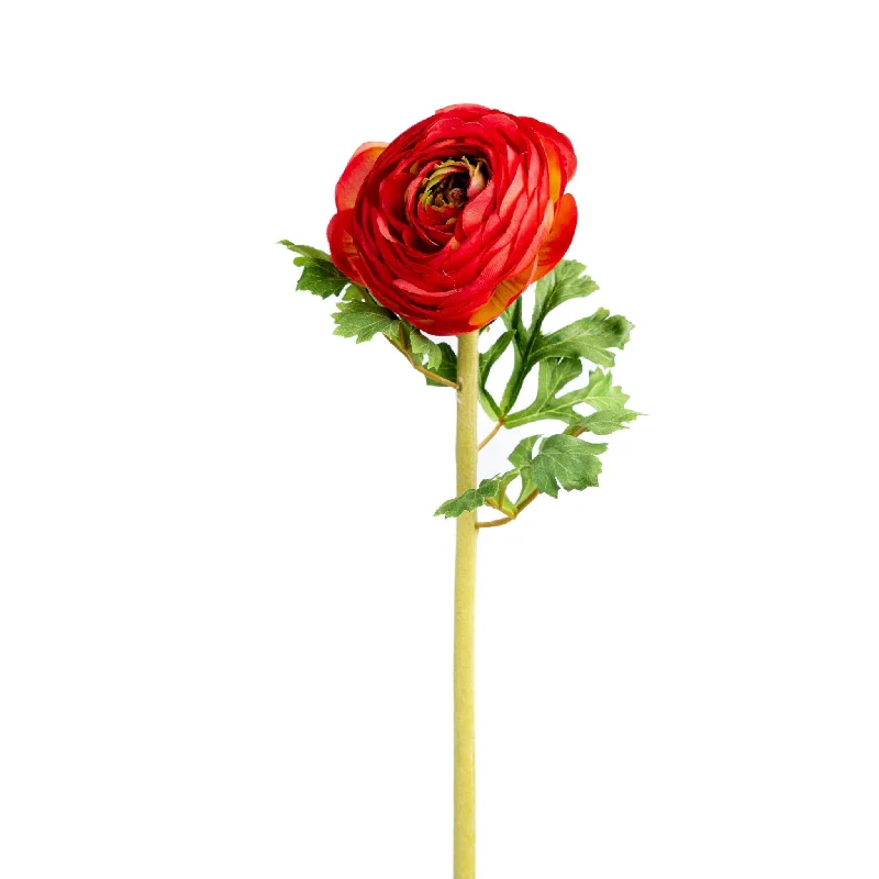 Red Faux Ranunculus