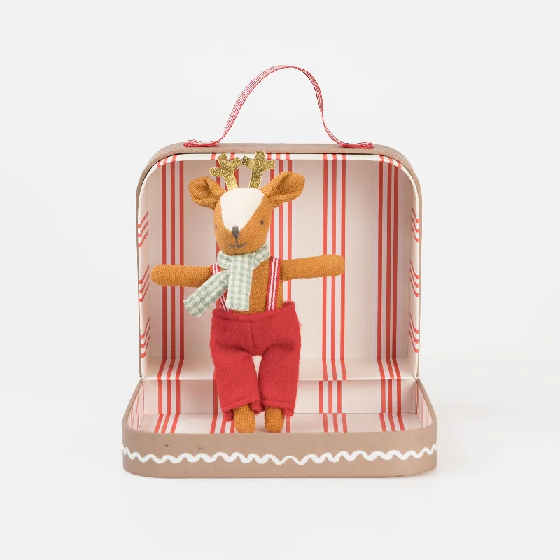 Reindeer Mini Doll & Suitcase