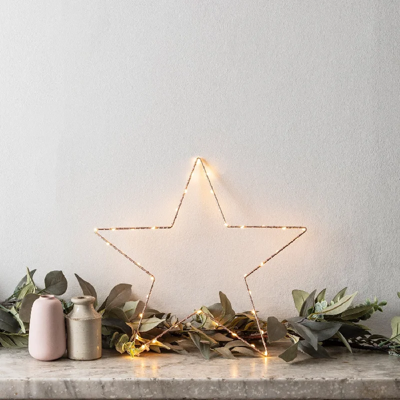 34cm Rose Gold Osby Star Window Light