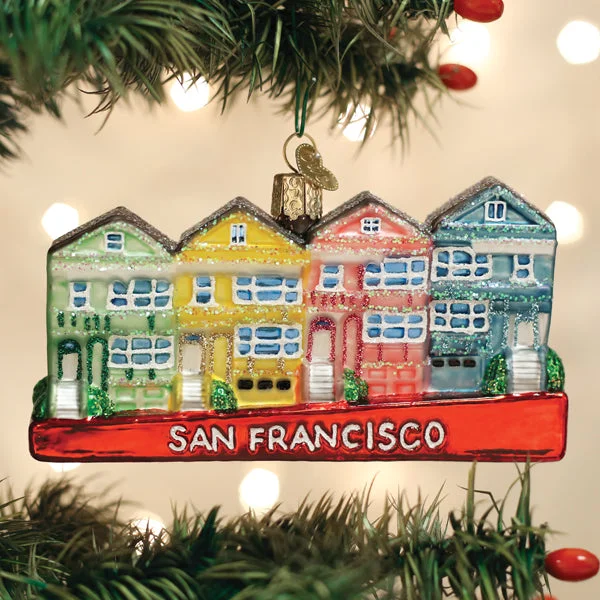 San Francisco Painted Ladies Ornament