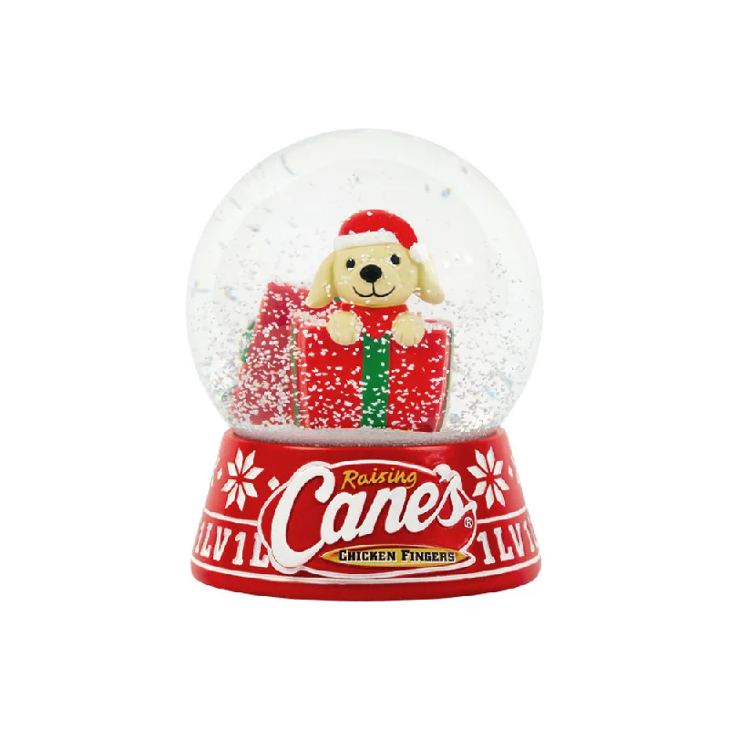 Santa Cane Snow Globe