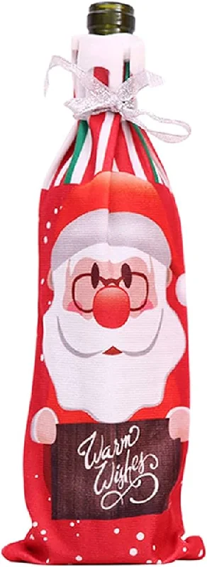 Santa Wine Bottle Cover