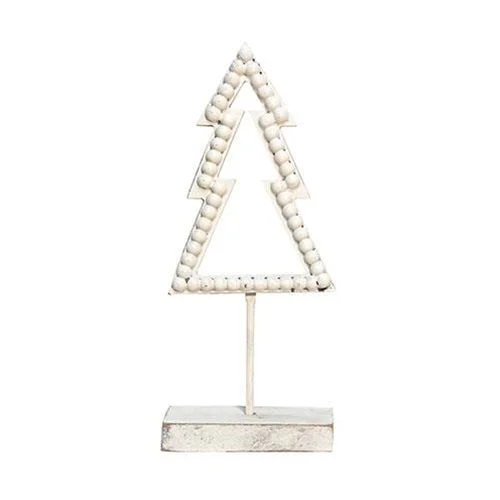 Shabby Chic Beaded Christmas Tree on Base 1175