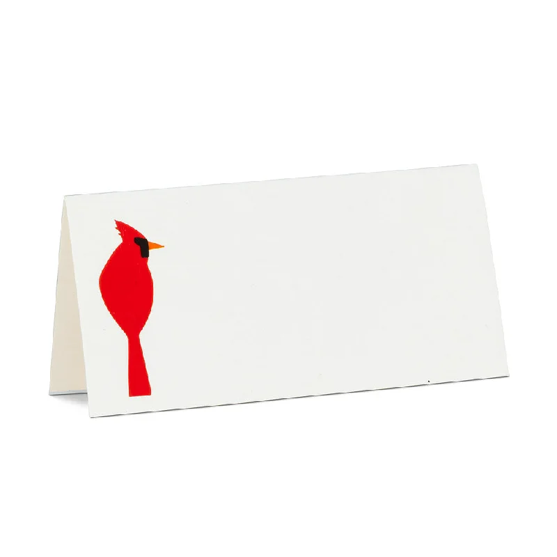 Single Cardinal Fold Over Place Cards