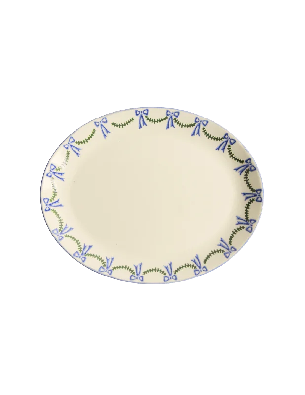 Swags and Bows Oval Platter