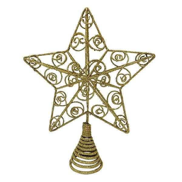 Tree Topper <br> Wire Filigree Gold