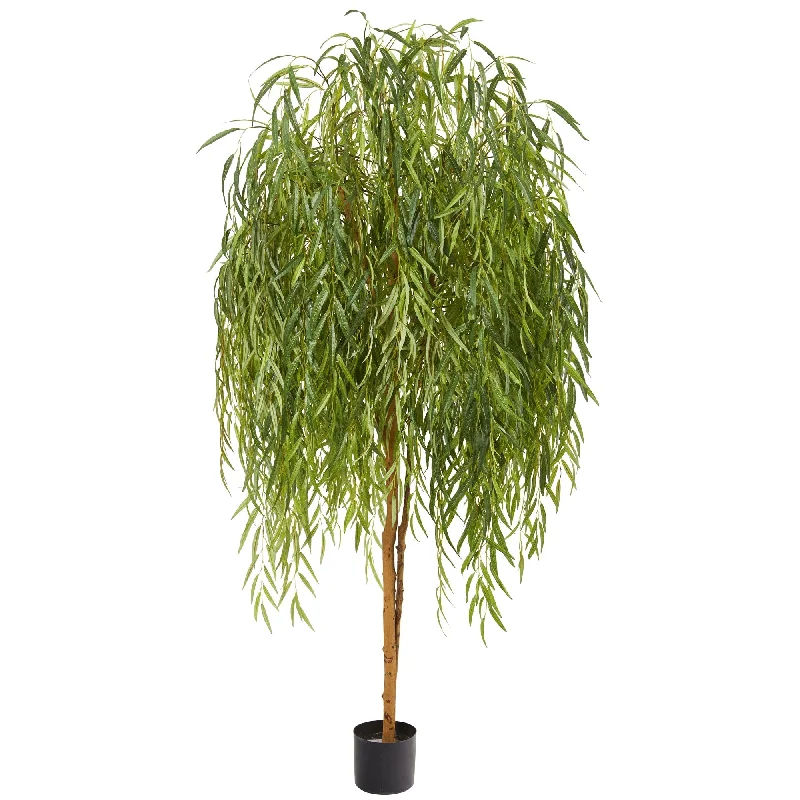 7' Willow Artificial Tree - Green